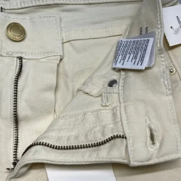 DL1961 Womens Jean Ecru White Size 30 Mara Straight Mid Rise Instasculpt Ankle