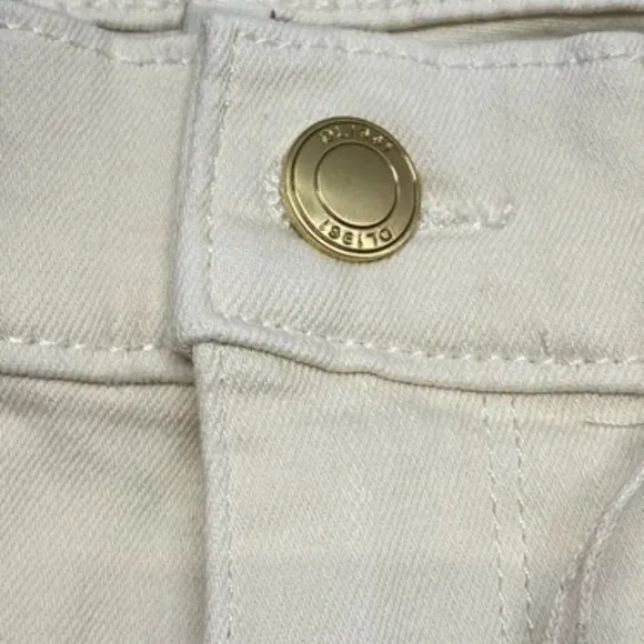 DL1961 Womens Jean Ecru White Size 30 Mara Straight Mid Rise Instasculpt Ankle