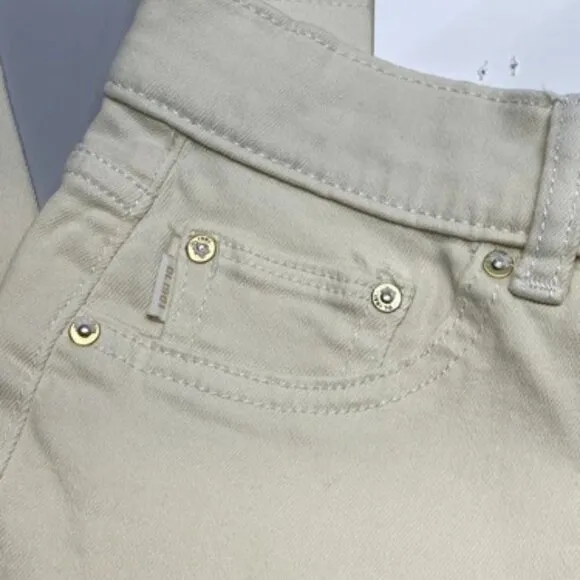DL1961 Womens Jean Ecru White Size 30 Mara Straight Mid Rise Instasculpt Ankle
