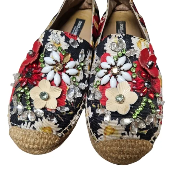 DOLCE &amp; GABBANA | Floral Espadrilles in Size EU 39 / US 9