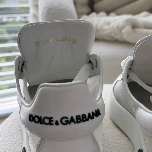 Dolce &amp; Gabbana White Logo Sneakers