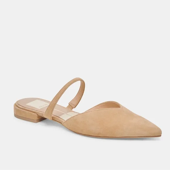 Dolce Vida Kanika Wide Flats Tan Suede