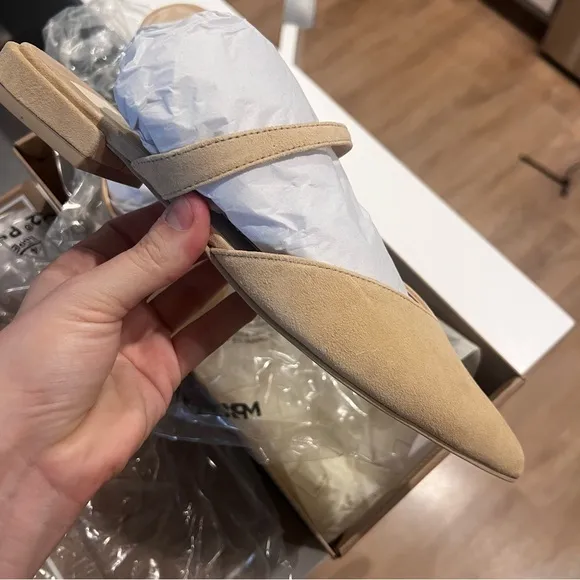 Dolce Vida Kanika Wide Flats Tan Suede