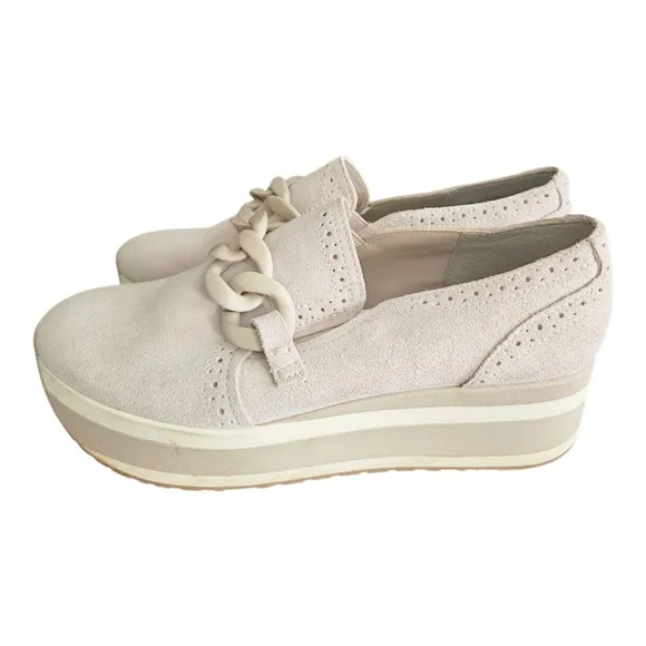 Dolce Vita Beige Wedge Loafers Size 9M