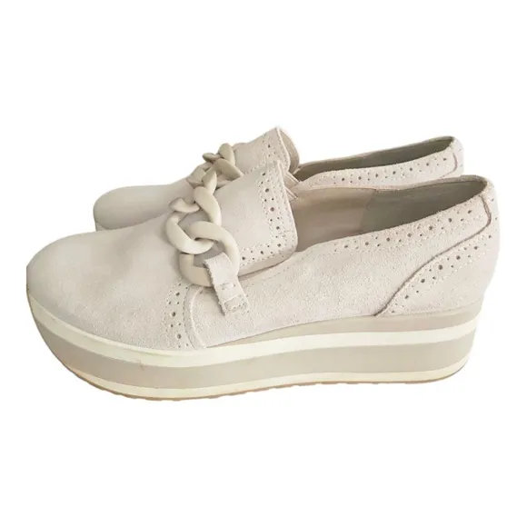 Dolce Vita Beige Wedge Loafers Size 9M