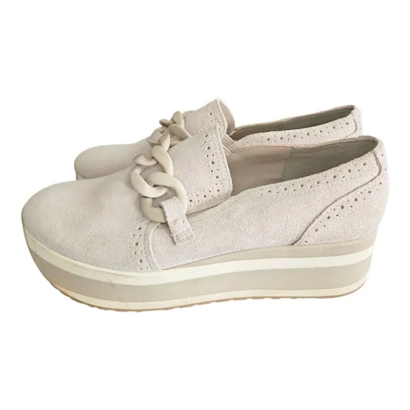 Dolce Vita Beige Wedge Loafers Size 9M