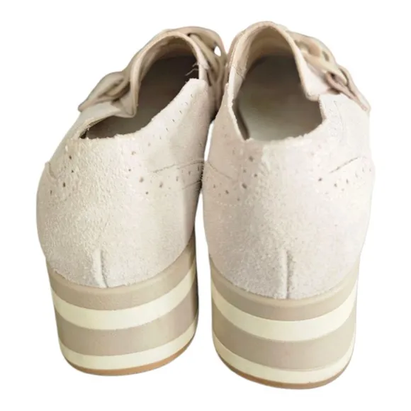 Dolce Vita Beige Wedge Loafers Size 9M