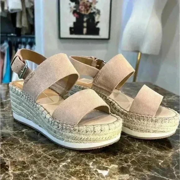 Dolce Vita Mauri Espadrilles Sandal Peach Size 7.5M