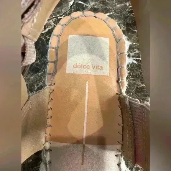 Dolce Vita Mauri Espadrilles Sandal Peach Size 7.5M
