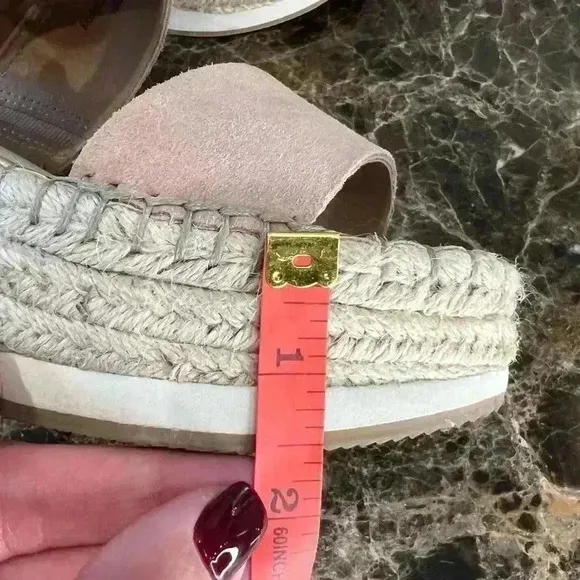 Dolce Vita Mauri Espadrilles Sandal Peach Size 7.5M
