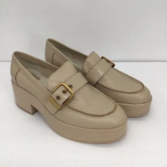 Dolce Vita NWOT Yonder Loafer Crinkle Patent Leather Platform Loafer Size 8