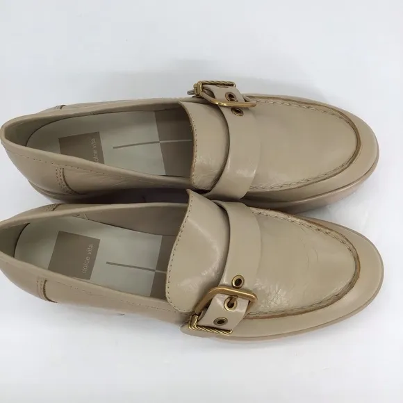 Dolce Vita NWOT Yonder Loafer Crinkle Patent Leather Platform Loafer Size 8