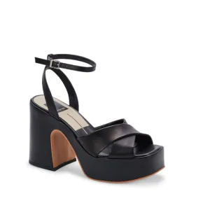 Dolce Vita Women's Wessi Platform Sandals Black Size 8M 240247