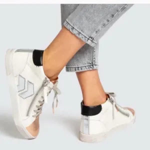 Dolce Vita Zonya Leather High Top Copper White Sneakers Size 7.5