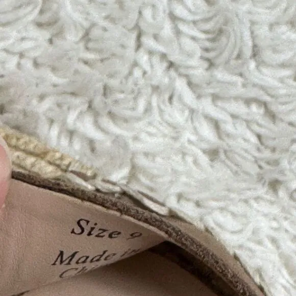Dolce Vita Espadrilles Wedge Sandals Tan Strap Slingback Heels Size 9