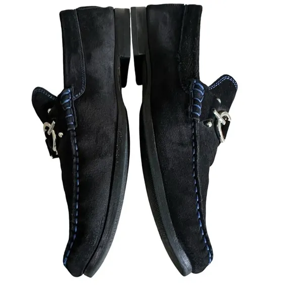 DONALD J. PLINER DACIO CONTRAST STITCH SUEDE LOAFER SIZE 10