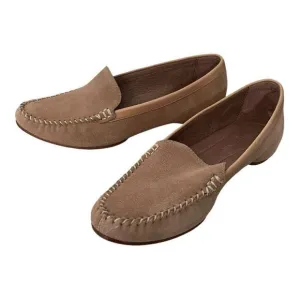 Donald J Pliner Women’s 5.5 Beige Loafers Driver in Beige Suede Slip On $350