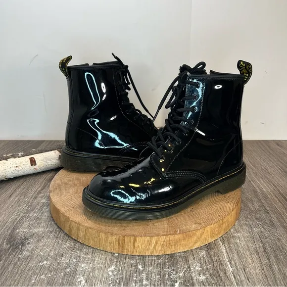 *Dr. Martens | 1450 Black Patent 8 Eye Boots Size 7L