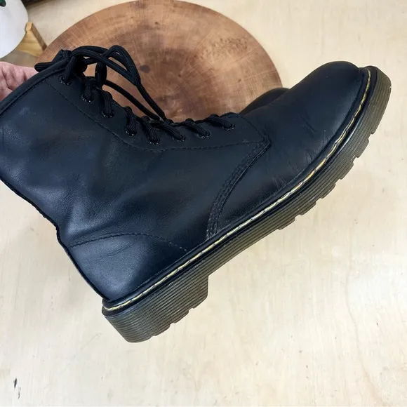 Dr Martens | 1460Y Black Leather Lace Up Boots Size 6