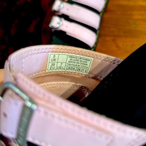 Dr. Martens Blaire Pink Triple Strap Sandals Size 7, Trendy,Summer Comfort
