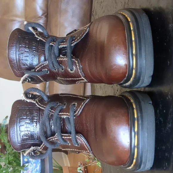 Dr. Martens Brown Leather Boots Vintage