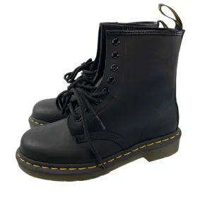 Dr Martens Mens Size 4 Womens 5 1460 Black Combat Boots Lace-Up Pull Tab