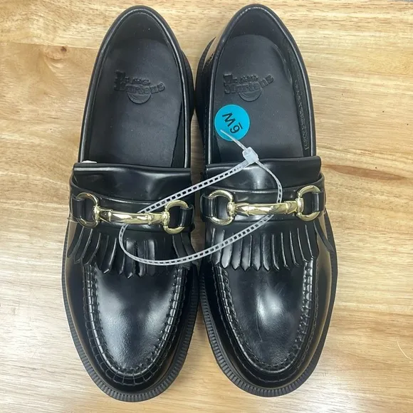 Dr. Martens NWOB Adrian Snaffle Smooth Leather Kiltie Loafers Women’s Size 7-7.5