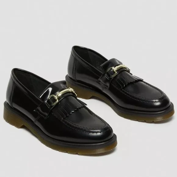 Dr. Martens NWOB Adrian Snaffle Smooth Leather Kiltie Loafers Women’s Size 7-7.5