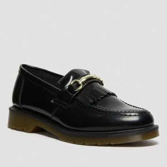 Dr. Martens NWOB Adrian Snaffle Smooth Leather Kiltie Loafers Women’s Size 7-7.5