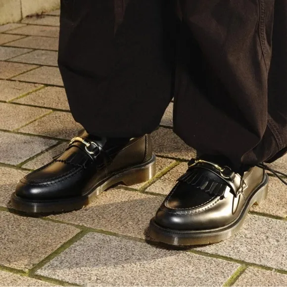 Dr. Martens NWOB Adrian Snaffle Smooth Leather Kiltie Loafers Women’s Size 7-7.5