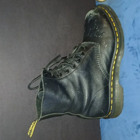 Dr. Martens Pascal Distressed Black Boots