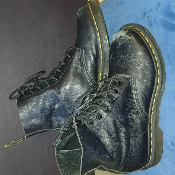 Dr. Martens Pascal Distressed Black Boots