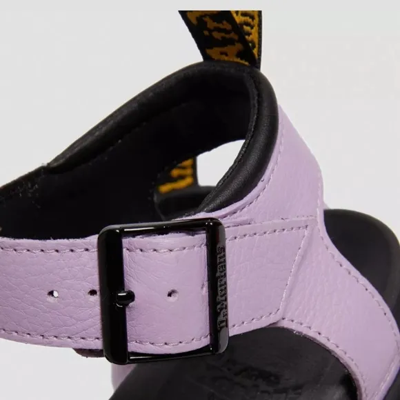Dr. Martens Women's 9 Blaire Pisa Leather Strap Sandals Lilac