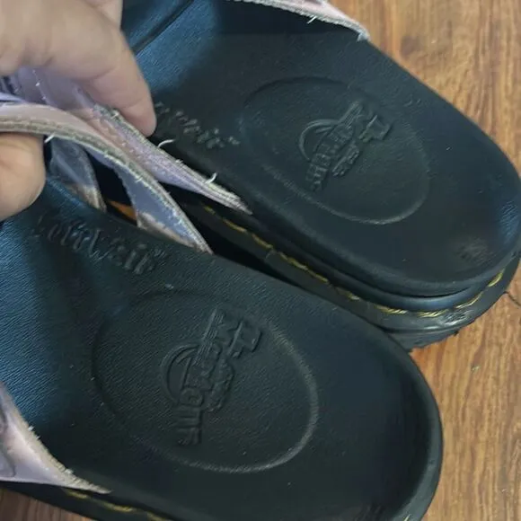 Dr. Martens pink strap sandals slides 6