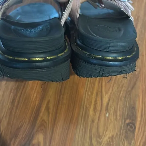 Dr. Martens pink strap sandals slides 6