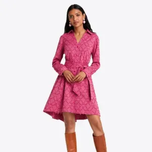 Draper James Exquisite Must have LAYLA Shirtdress in Textured Stripe. NEW!