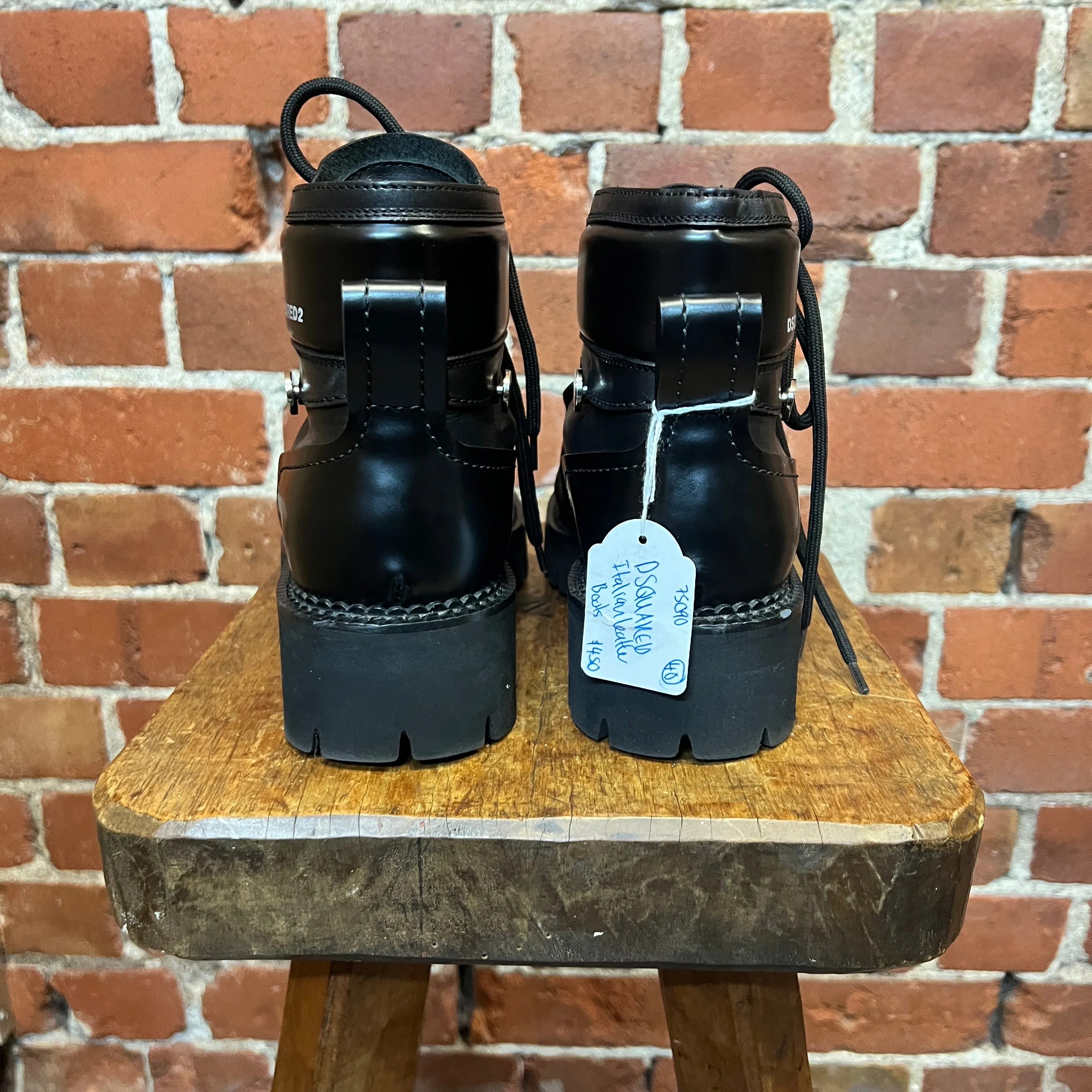 DSQUARED combat boots 40