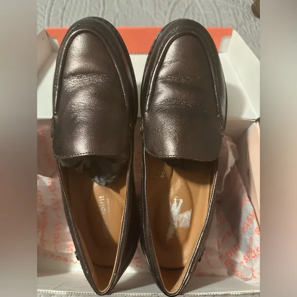 Easy Spirit Jaylin Casual Loafers Bronze Leather women’s size 9 NIB