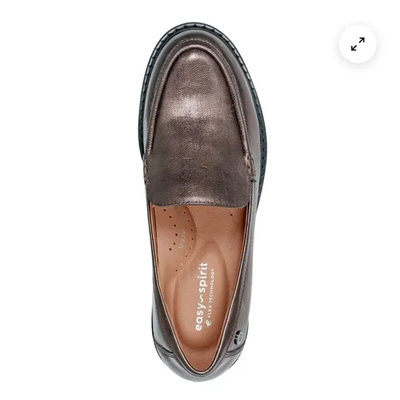 Easy Spirit Jaylin Casual Loafers Bronze Leather women’s size 9 NIB