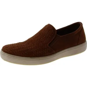ECCO Mens Soft 7 Brown Leather Slip On Comfort Loafers Shoes NWOB