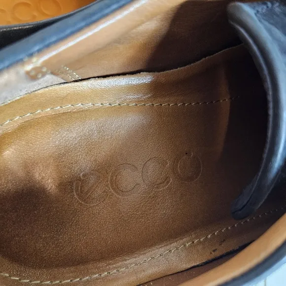 Ecco Shoes Mens Size 43 Navy Blue Citytray Derby Loafers Size 9 9.5