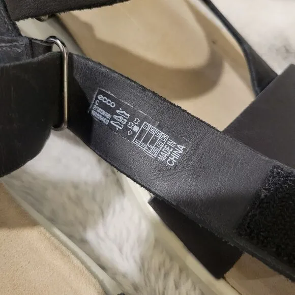 Ecco Corksphere strap sandals, size 41/10
