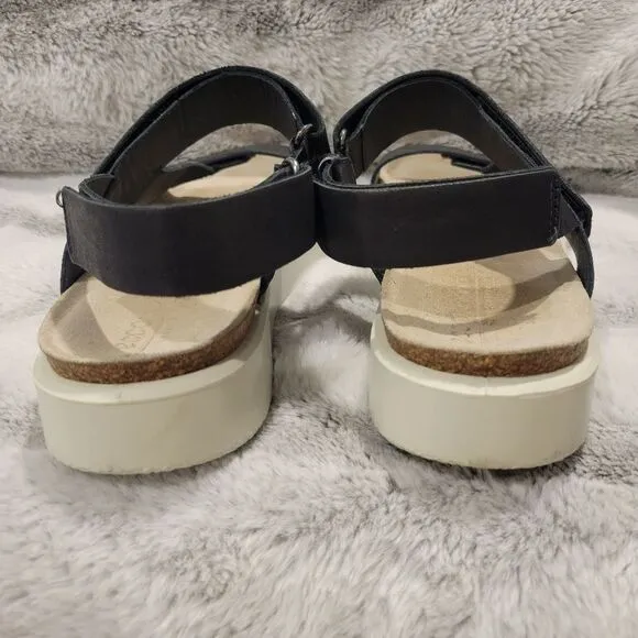 Ecco Corksphere strap sandals, size 41/10