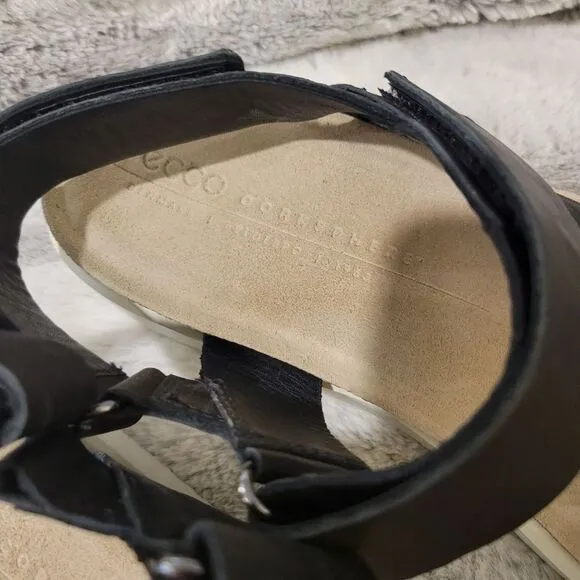 Ecco Corksphere strap sandals, size 41/10
