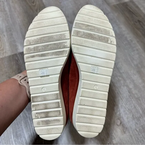 Eileen Fisher Humor Suede Wedge Ballet Flats 7.5