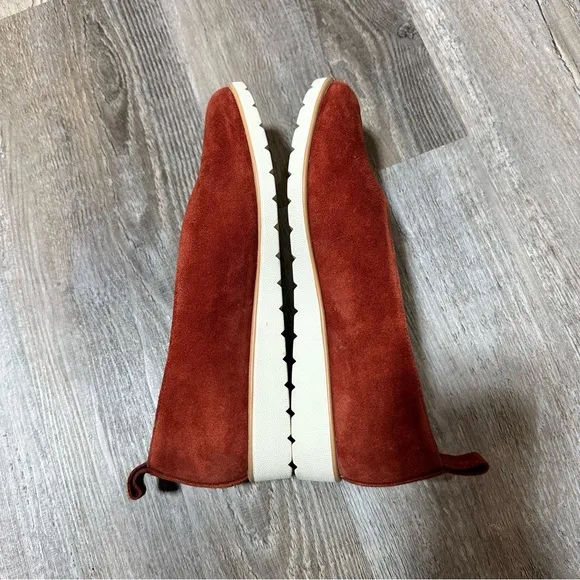 Eileen Fisher Humor Suede Wedge Ballet Flats 7.5