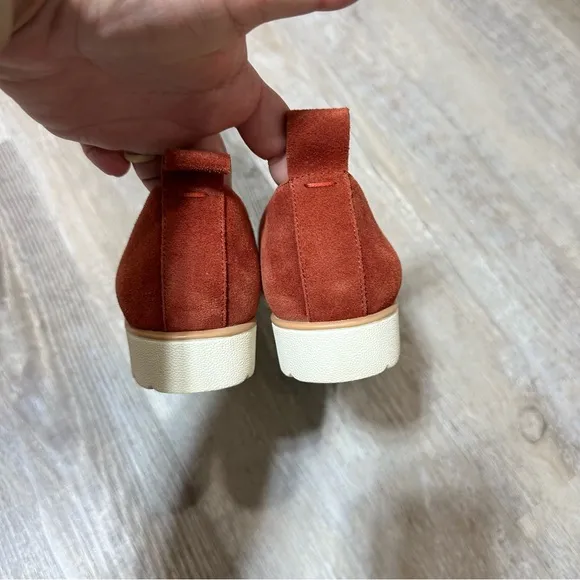 Eileen Fisher Humor Suede Wedge Ballet Flats 7.5