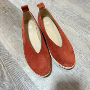 Eileen Fisher Humor Suede Wedge Ballet Flats 7.5