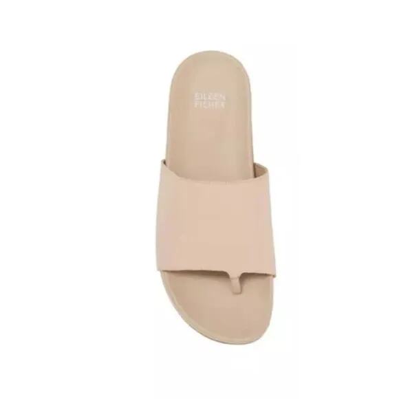 EILEEN FISHER Motion Sandal Size 7 Khaki Brown NEW Casual Comfort Modern Thong