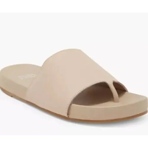 EILEEN FISHER Motion Sandal Size 7 Khaki Brown NEW Casual Comfort Modern Thong